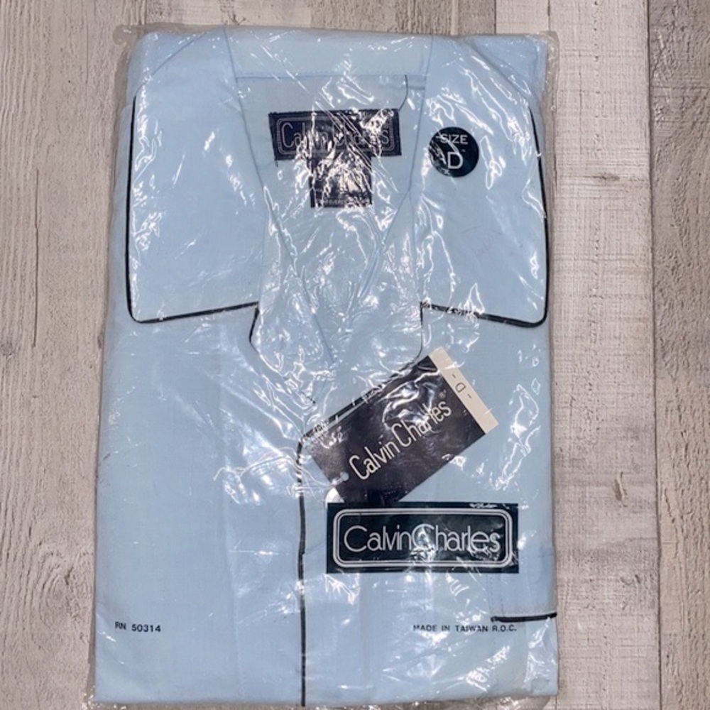 Calvin Charles vintage blue pajamas set size D